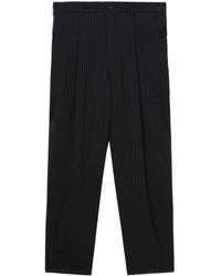 Comme des Garçons - Pinstriped Wool Tailored Trousers - Lyst