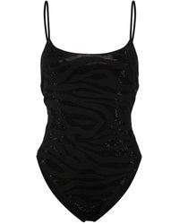 Mc2 Saint Barth - Cecille Crystal-embellished Swimsuit - Lyst