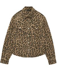 Anine Bing - Paxton Leopard Patch Pocket Shirt - Lyst