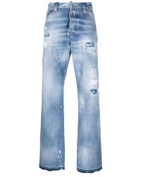 DSquared² - Tief sitzende Straight-Leg-Jeans - Lyst