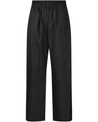 Thelatest - Elasticated Pleated Trousers - Lyst