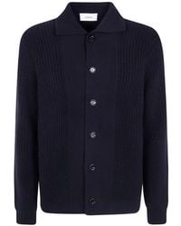 Lardini - Cardigan En Maille À Design Côtelé - Lyst