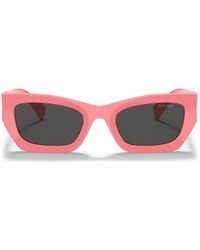 Miu Miu - Miu Glimpse Rectangle-Frame Sunglasses - Lyst