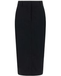 Thelatest - Donna Midi Skirt - Lyst