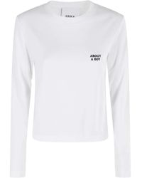 Erika Cavallini Semi Couture - Long-Sleeve Cropped Top - Lyst