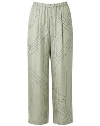 Alysi - Patterned Trousers - Lyst