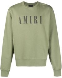 Amiri - Logo Print Cotton Sweatshirt - Lyst