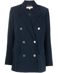 MICHAEL Michael Kors - Logo-button Double-breasted Blazer - Lyst