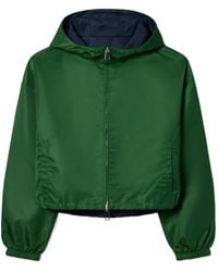 Tory Burch - Reversible Cropped Nylon Jacket - Lyst