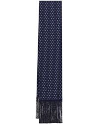Ferragamo - Micro Gancini Print Silk Scarf - Lyst