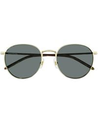 MONT BLANC EYEWEAR - Round-Frame Sunglasses - Lyst