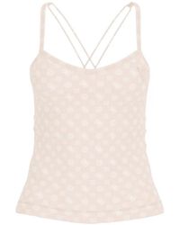 Guess - Haut Monogrammé À Encolure Ronde - Lyst