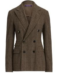 Ralph Lauren - Doppelreihiges Sakko mit Nadelstreifen - Lyst