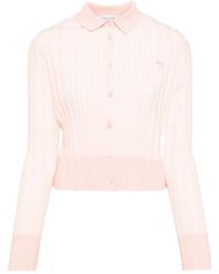 Maison Kitsuné - Cárdigan plisado de Maison Kitsune con aplicación de zorro bebé - Lyst
