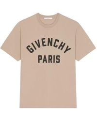 Givenchy - Camiseta De Algodón Con Logo Estampado - Lyst
