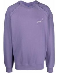 Adererror - Kaput Embroidered Logo Cotton Sweatshirt - Lyst