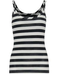 MSGM - Striped Tank Top - Lyst