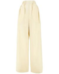 Jil Sander - Plooibroek Met Elastische Taille - Lyst