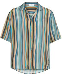 Amir Slama - Striped Short-Sleeve Shirt - Lyst