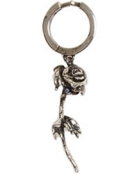 McQueen - Creole Mit Rosenanhänger - Lyst
