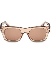 Tom Ford - Lunettes De Soleil À Monture Rectangulaire - Lyst
