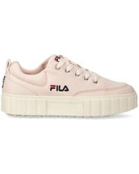 Fila - Sandblast Logo Lace-Up Sneakers - Lyst