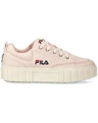 Fila - Sandblast Logo Lace-Up Sneakers - Lyst