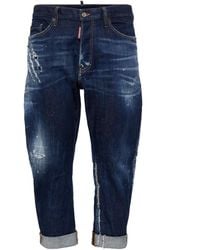 DSquared² - ダメージ テーパードジーンズ - Lyst