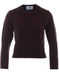 Alpha Studio - Crew-Neck Long-Sleeve Sweater - Lyst