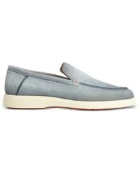Santoni - Mocassini Con Cuciture A Contrasto - Lyst