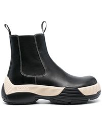 Lanvin - Flash-x Leather Chelsea Boots - Lyst