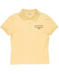 Acne Studios - Buttoned Logo Polo Shirt - Lyst