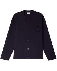 Sandro - Cárdigan Con Botones Y Flor De Ganchillo - Lyst