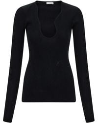 Ferragamo - Pullover Mit Geripptem Ausschnitt - Lyst