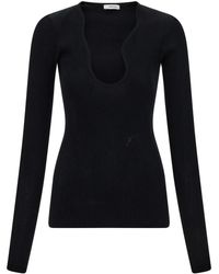 Ferragamo - Pullover Mit Geripptem Ausschnitt - Lyst