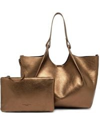 Gianni Chiarini - Dua メタリックレザー ハンドバッグ - Lyst