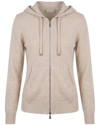 Drumohr - Zip-Up Cashmere Cardigan - Lyst
