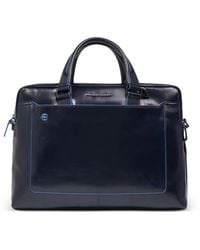 Piquadro - Leather Laptop Bag - Lyst