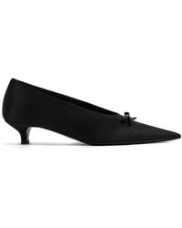 TOTEME - The Bow Satin Pumps - Lyst