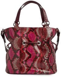 Lancel - Borsa A Secchiello Premier Flirt Media Con Effetto Serpente - Lyst