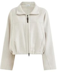 Brunello Cucinelli - Hand-Crafted Bomber Jacket - Lyst