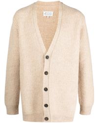 Maison Margiela - V-Neck Alpaca-Blend Cardigan - Lyst