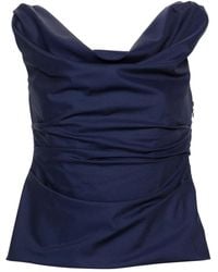 ARMARIUM - Draped Sleeveless Wool Top - Lyst