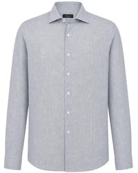 Tombolini - Marl-Pattern Spread-Collar Shirt - Lyst