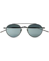 Thom Browne - Oval-Frame Sunglasses - Lyst