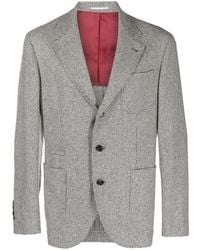 Brunello Cucinelli - Houndstooth-Pattern Virgin Wool-Blend Suit - Lyst