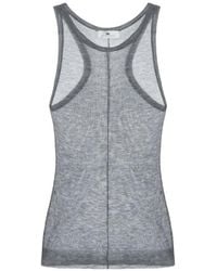 Elisabetta Franchi - Wool Top With Ribbing - Lyst
