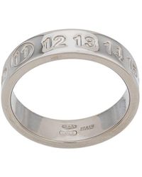 Maison Margiela Ring mit Nummern - Mettallic