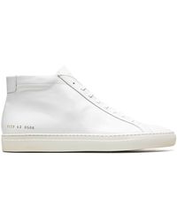 Common Projects - Original Achilles Mid "white" Sneakers - Lyst