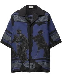 Versace - Hemd Mit Greca-Print - Lyst